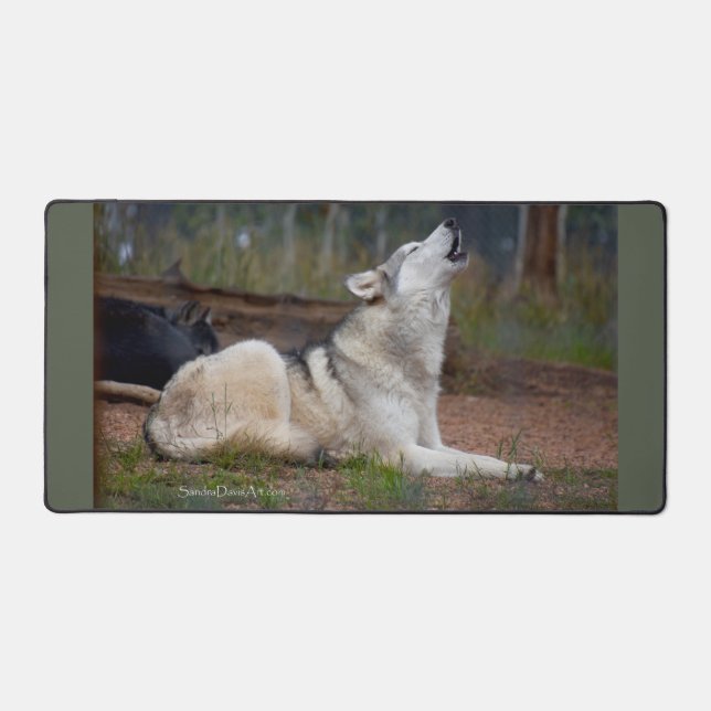 Howling Wolf Desk Mat (Recto)