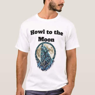 Howling Wolf Under the Moon – Wild Spirit T-Shirt
