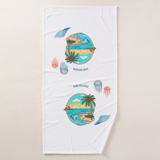 Hoyag Still - The Beach" Serviette de bain Premium (Serviette de bain)