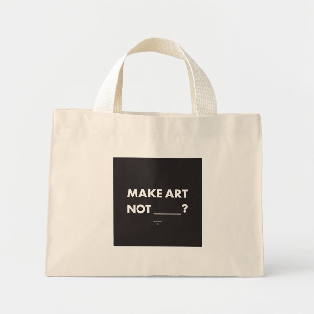 HPP FAIRE DE L'ART PAS _____? Petit sac fourre-tou (Devant)