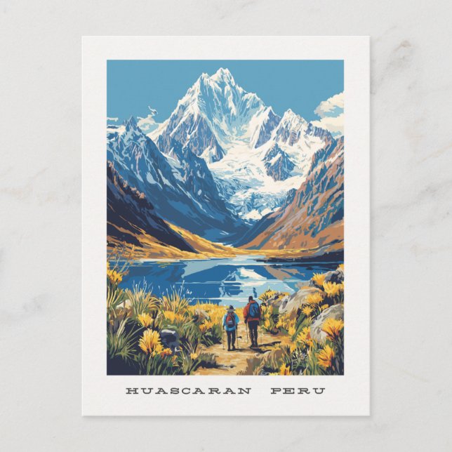 Huascaran Pérou Carte postale Voyage (Devant)