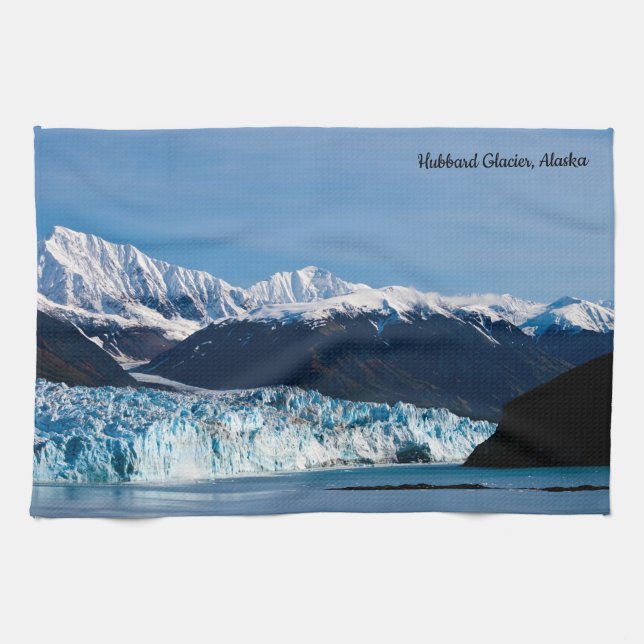 Hubbard Glacier, Alaska Serviette à thé de cuisine (Horizontal)