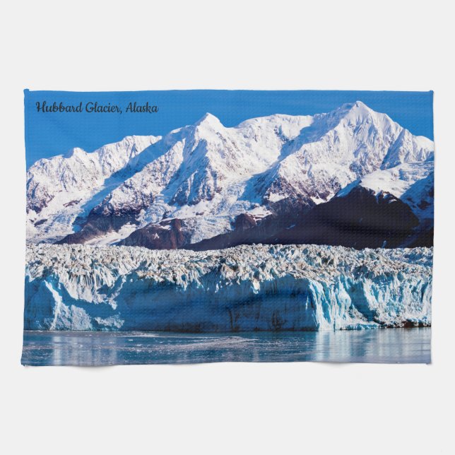 Hubbard Glacier, Alaska Serviette à thé de cuisine (Horizontal)