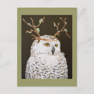 Hudson la carte postale de hibou neigeux