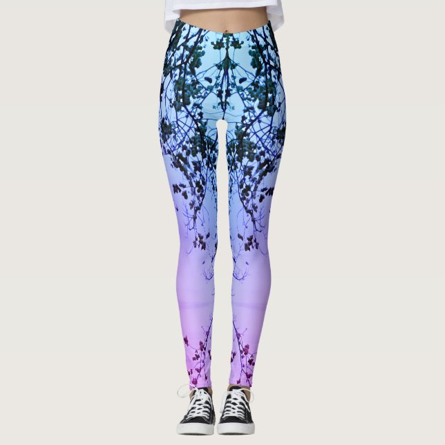 Hudson Leggings Pink Blue Purple Fade (Devant)