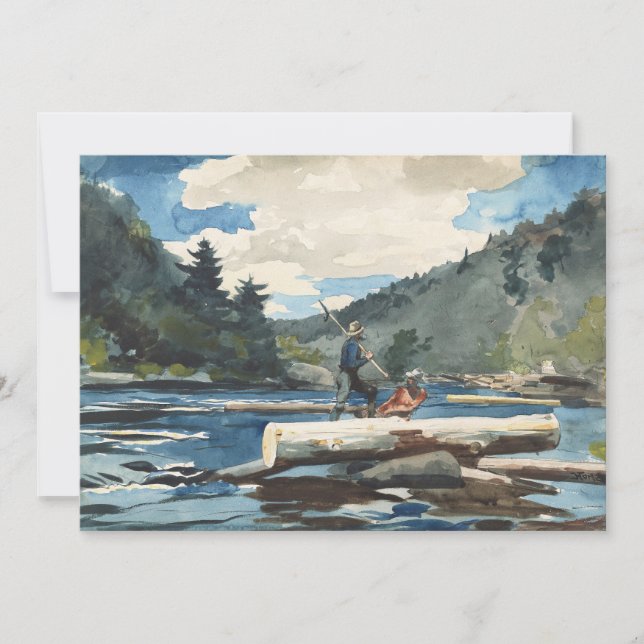 Hudson River, exploitation forestière | Winslow Ho (Devant)