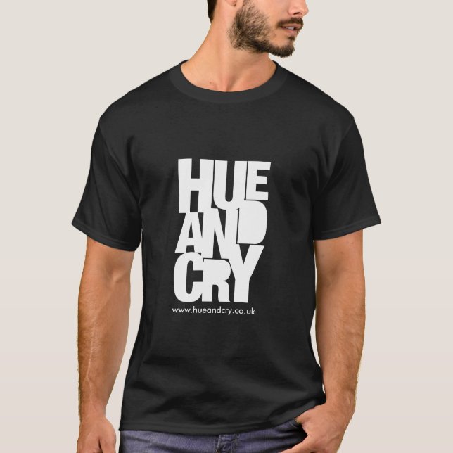 Hue et cri - T-shirt (noir) (Devant)