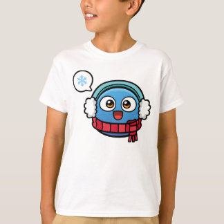 Huez la pièce en t de T-shirt d'enfants d'hiver
