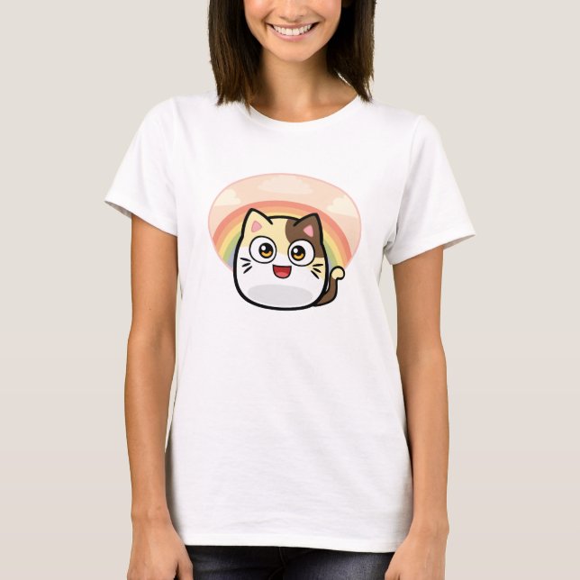 Huez le T-shirt de femmes de chat (Devant)