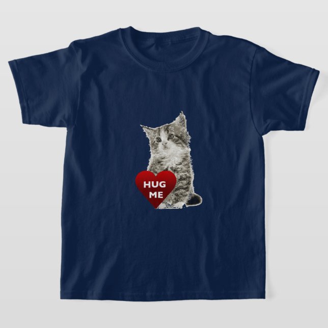 Hug Me - T-Shirt basique pour filles (Poser)
