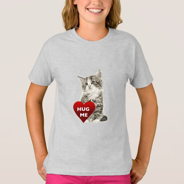 Hug Me - T-Shirt basique pour filles (Devant)