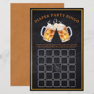 Huggies Chuggies Bière Partie Bingo