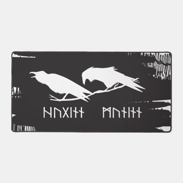 Huginn et Muninn Corbeaux Vikings Encre Norse (Recto)
