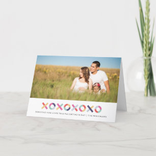 Hugs + Baisers Carte Saint-Valentin - Poudre