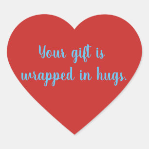 Hugs citation Heart Sticker