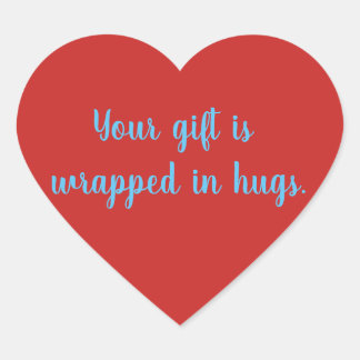 Hugs citation Heart Sticker