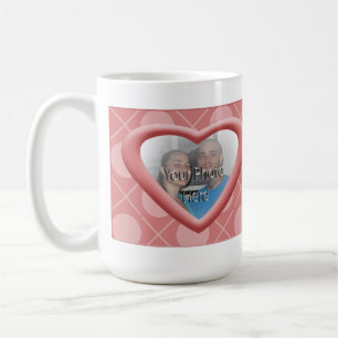 Hugs & Kisses XOXO Coeur Photo Mug