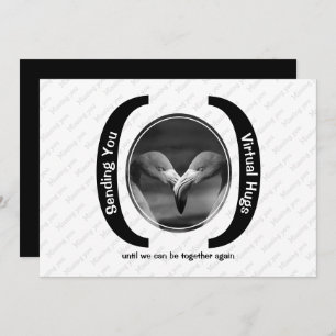 HUGS VIRTUELS Custom MONO Photo Missing You card