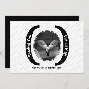 HUGS VIRTUELS Custom MONO Photo Missing You card