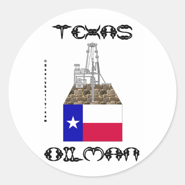 Huile d'huile d'olive du Texas, Sticker de campagn (Devant)