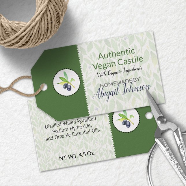 Huile d'olive Étiquette de bain et corps fait mais (Créateur téléchargé)