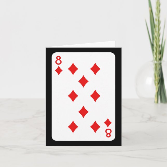 Huit De Diamants Jouer Des Cartes Costume Hallowee (Devant)