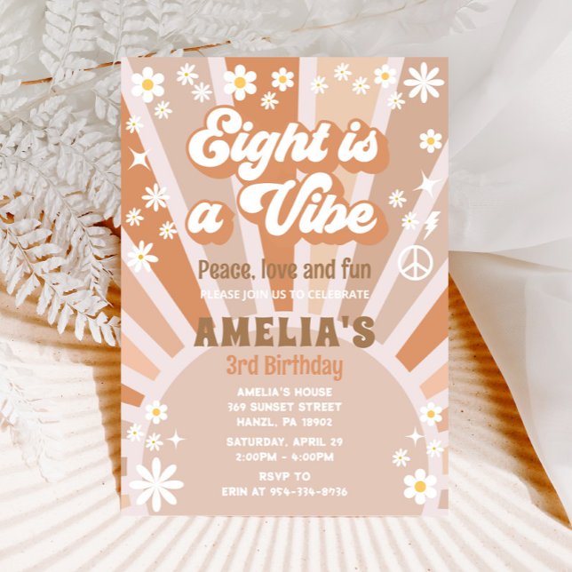 Huit est une invitation à l'anniversaire vibe (Créateur téléchargé)