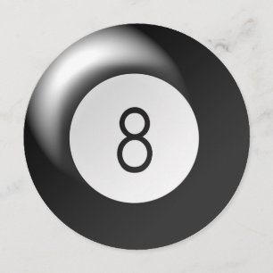 Huit invitations de partie de cercle de thème de