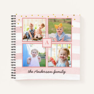 Huit Photos Collage Famille Carnet