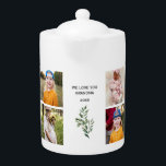 Huit photos que nous vous aimons grand-mère<br><div class="desc">Huit Photo We Love you Grand-mère Teapot.</div>