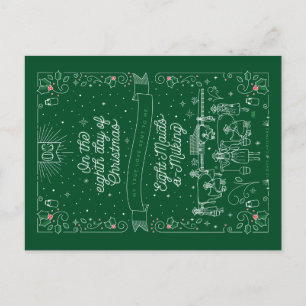 HUITIÈME JOUR DE NOËL / Carte postale de Noël