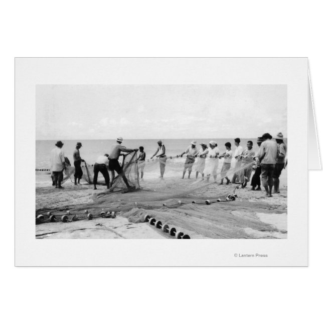 Hukilau Nets hommes Pêche Hawaii Surf photo (Devant horizontal)