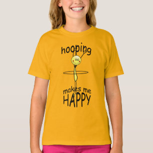 Hula Hoop Happy Happy Funny T-shirt