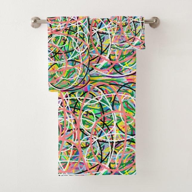 Hula hops motif mixte design multicolore (En situation)