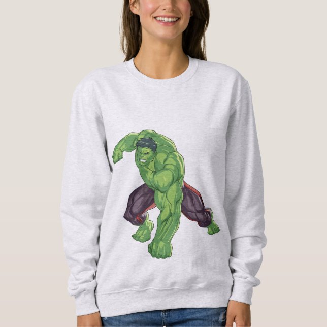 Hulk Smash Women Sweatshirt (Devant)