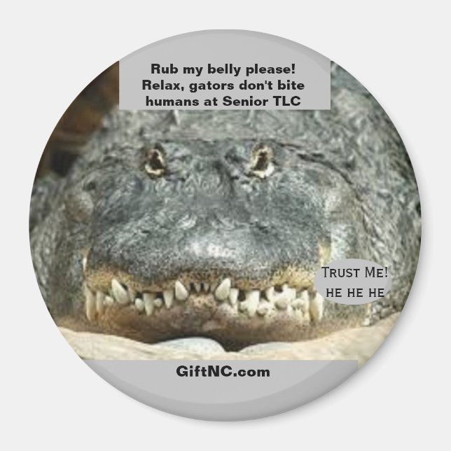 Humains à Senior TLC amusant aimant de gator (Devant)