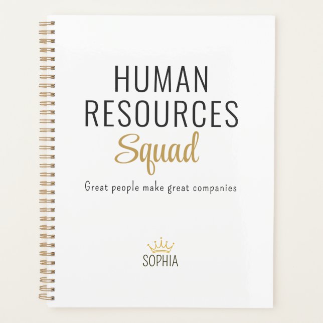 Human Resources Squad – Personalized Planner (Devant)