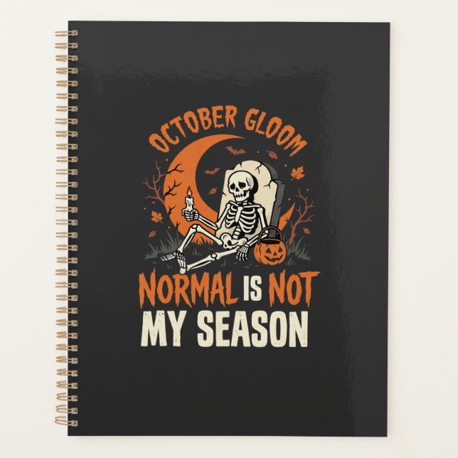 Humeur de squelette d'humour noir d'Halloween (Devant)