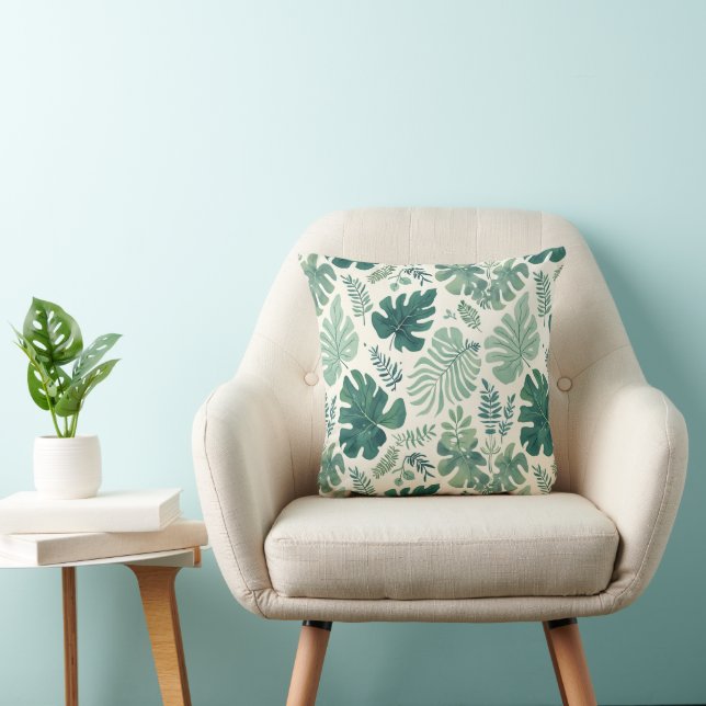 Humeur Monstera - Oreiller Tropical Leaf (Chaise)