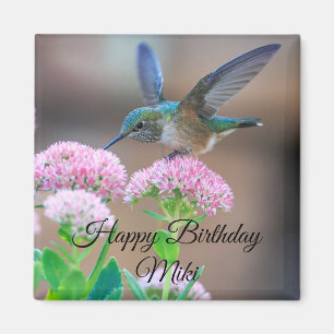 Hummingbird Joyeux Anniversaire Magnet
