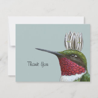 hummingbird king merci carte plate