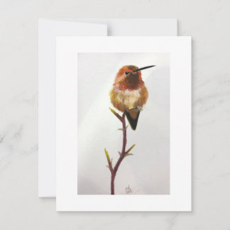 Hummingbird Merci Note/Note carte avec enveloppe