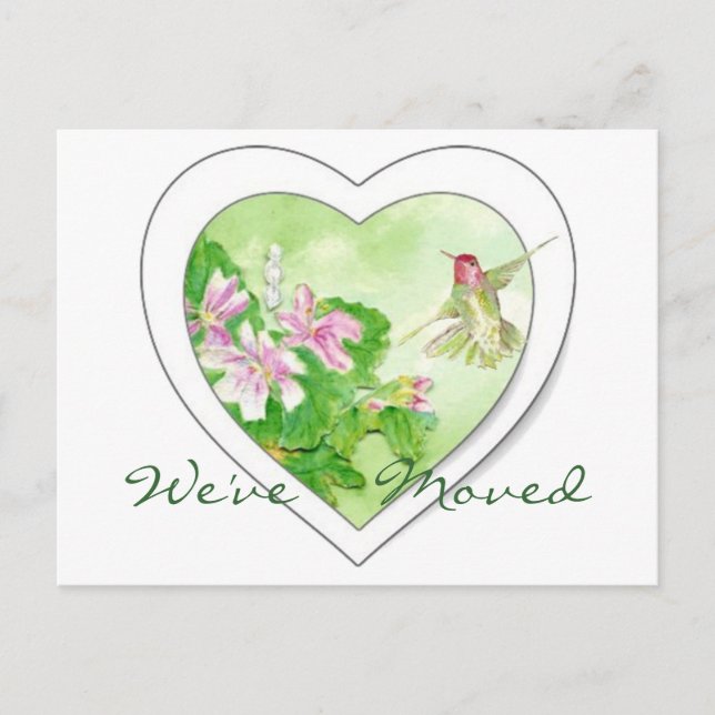 Hummingbird Nouvelle adresse, Nouvelle carte posta (Devant)