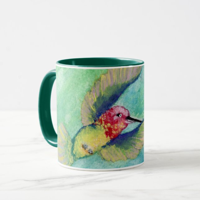 Hummingbird Smile par Lyric Rivera - Mug de café (Devant gauche)