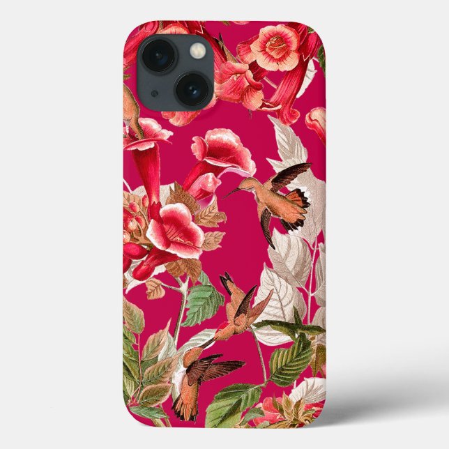 Hummingbirds Floral iPhone 6 Tough Extreme Coque (Verso)