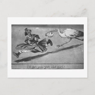 Humoristique carte postale Vintage bébé