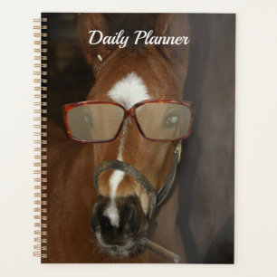 Humoristique Cheval Foie Fumer Cigar Daily Planner
