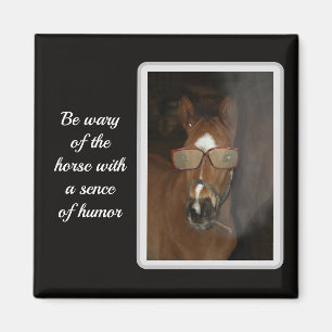 Humoristique Cheval Foie Fumer le igar Magnet