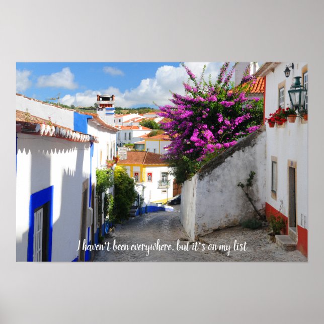 Humorous travel quotes- Portugal Poster (Devant)