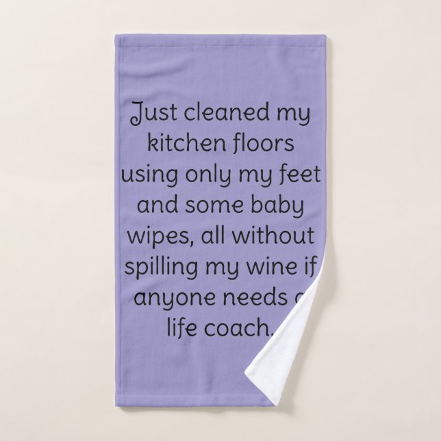 Humour à vin (Serviette à main)